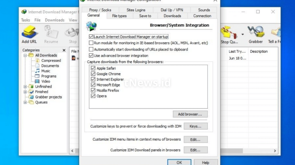 Fungsi Dan Fitur IDM (Internet Download Manager)